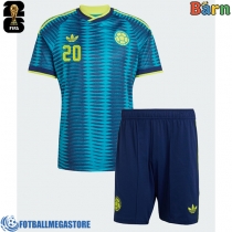 Fotballdrakt Barn Colombia Juan Fernando Quintero #20 Bortedraktsett VM 2026 Kortermet (+ Korte bukser)